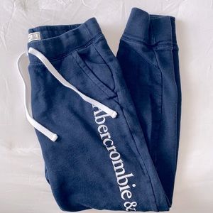 Abercrombie & Fitch XS Navy Blue Joggers